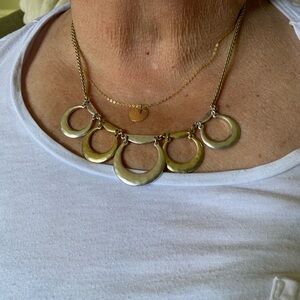 Lucky Brand silver/gold tone necklace.